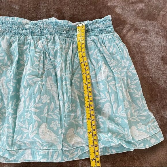 Mini Boden Girls Floral Blue Twirl Skirt with Bird Pattern Size 6-7 - Picture 5 of 7